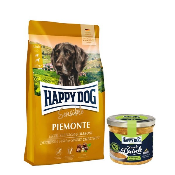 Happy Dog Sensible Piemonte + Snack Drink Hähnchen und Gemüse 10 kg