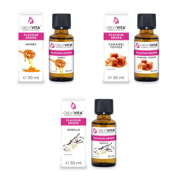 GreatVita Flavour Drops 3er Set 90 ml