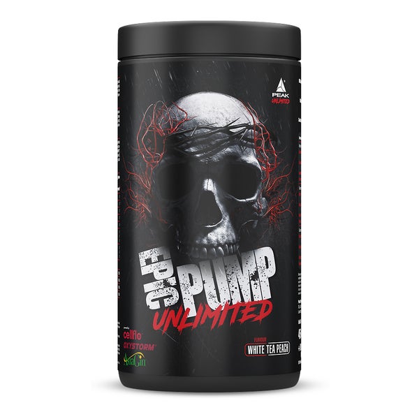 PEAK Epic Pump Unlimited - 546g - Geschmack White Tea Peach I 15 Portionen I Pre Workout Booster I ohne Stimulanzien I mit Liquid Glycerol I Oxystorm I Cellflo6 I L-Citrullin I L-Arginin 546 g