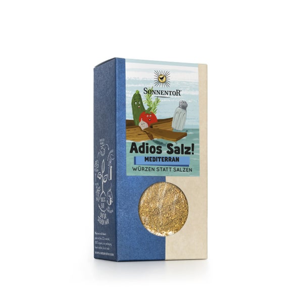 Adios Salz! Gemüsemischung Mediterran bio 50 g – Salzfreie Bio-Gewürzmischung 50 g