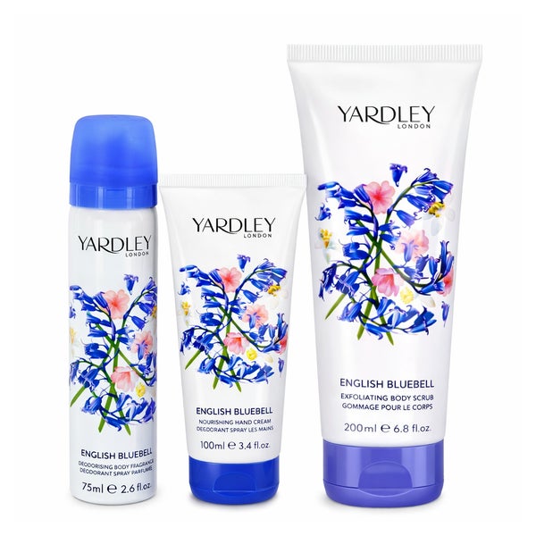 Yardley London English Bluebell – Duftendes Pflege-Trio für Körper & Hände 375 ml