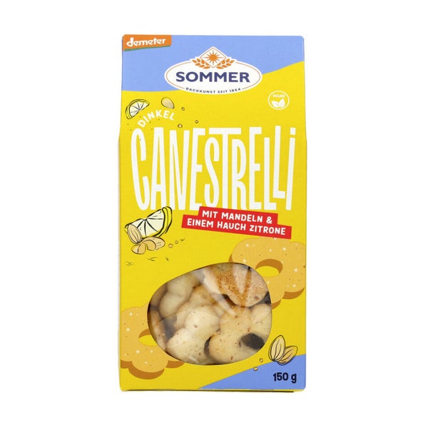 Sommer - Demeter Dinkel Canestrelli mit Mandeln & Zitrone