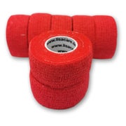 Produktabbildung: LisaCare latexfreie, kohäsive Fingerpflaster 2,5cm - Rot 7 St