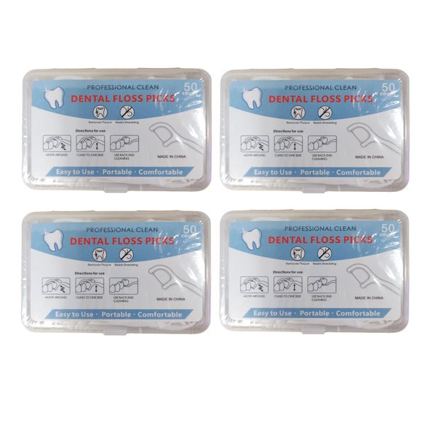 Folio24 Dental Floss Picks 4er 200 St