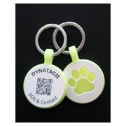 Tiermarke Silikon Glow Gelb – QR-Code mit Online-Profil 1 St