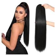 Pferdeschwanz 71 cm Kordelzug synthetisch Frauen Schwarz 1 St