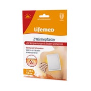 Produktabbildung: Lifemed Wärmepflaster 9,5 cm x 13 cm, weiß, 2er Pack 12 St