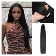 Tape Extensions Echthaar Schwarz Yaki 1B YK 24zoll 61cm 40er 1 St