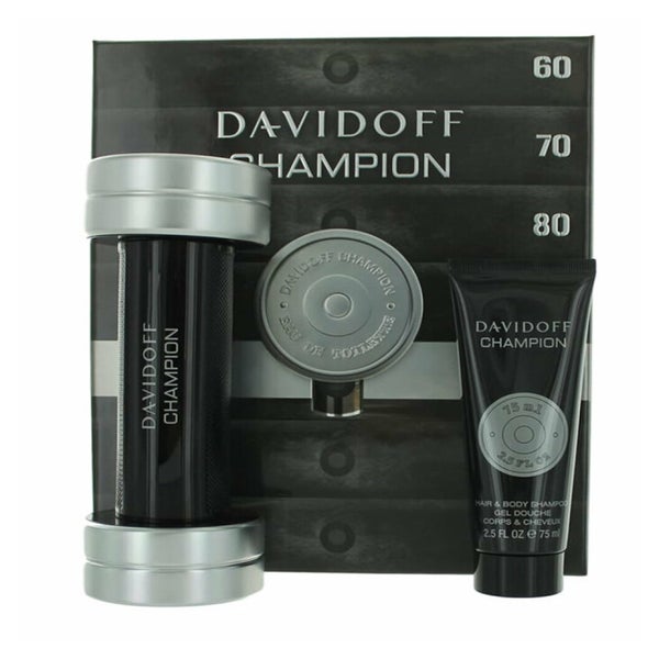 Davidoff Champion Eau De Toilette Spray 90ml Set 2 Pieces 0,09 l