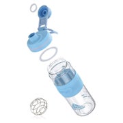 Protein Shaker 650ml Auslaufsicherer Fitness Eiweiß Shaker B 1 St