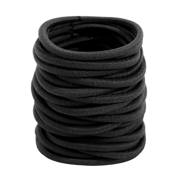 36 Stück 4mm Haargummi Schwarz Damen Zopfgummis Elastische H 1 St