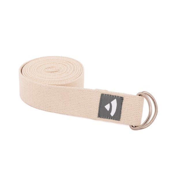 bodhi Yogagurt Asana Belt, Metallringe Baumwolle natur 1 St