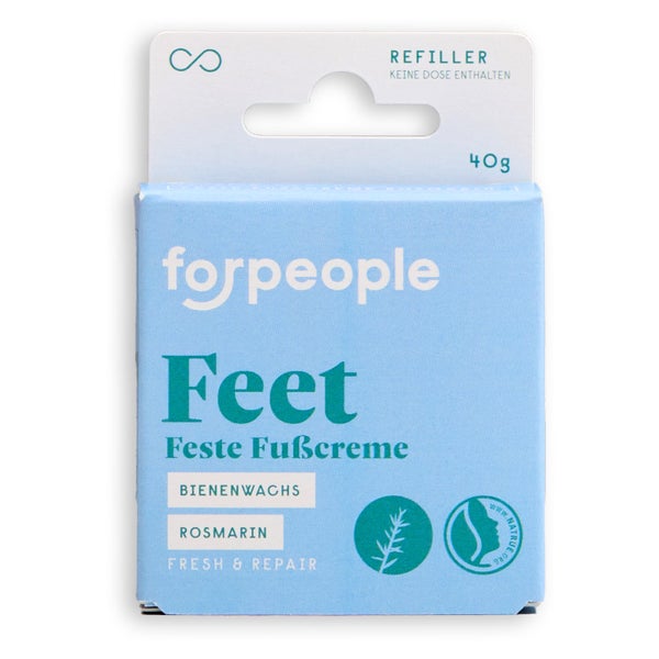 forpeople – Refill Feste Fußcreme, natürliche Pflege & nachhaltig 40 g
