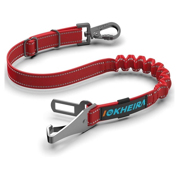Sicherheitsgurt Hunde Auto einstellbar Universalstecker rot 1 St