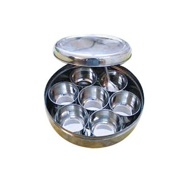 Masala Box für Gewürze, Edelstahl - 10 Teile 1 St