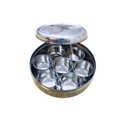 Masala Box für Gewürze, Edelstahl - 10 Teile 1 St