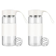 16oz BPA-freies Glas Shaker mit Sieb und Mischball, Fitness 1 St