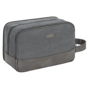 Kulturtasche Herren Reise Doppkit Canvas Rasur Grau 1 St