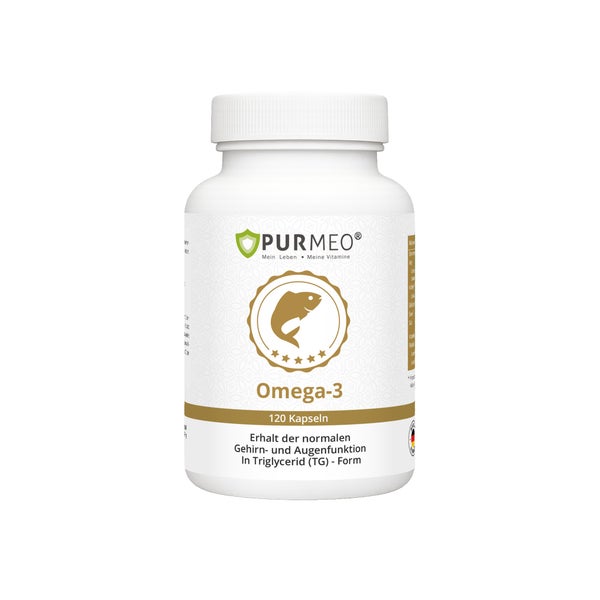 PURMEO Omega 3 TGN Fischöl mit DHA & EPA 120 St