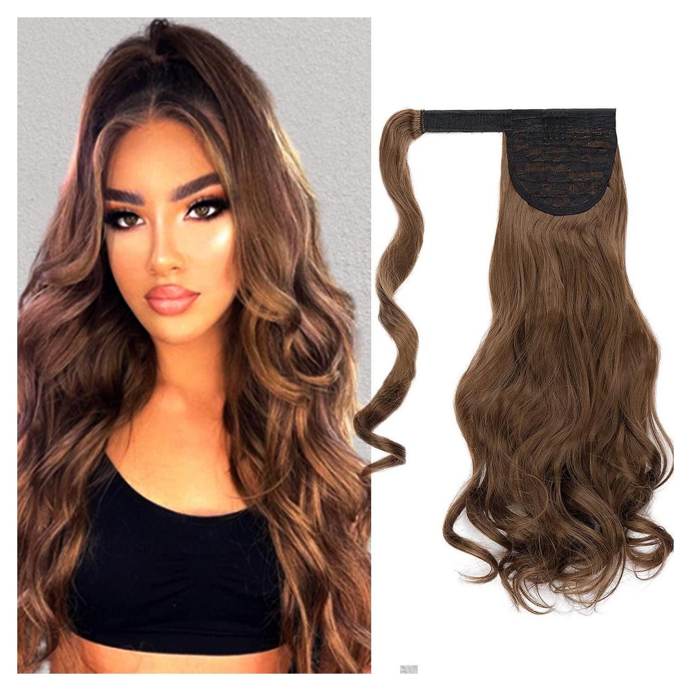 Pferdeschwanz Haarteil Clip Extensions Gewellt Lockig 50 cm 1 St