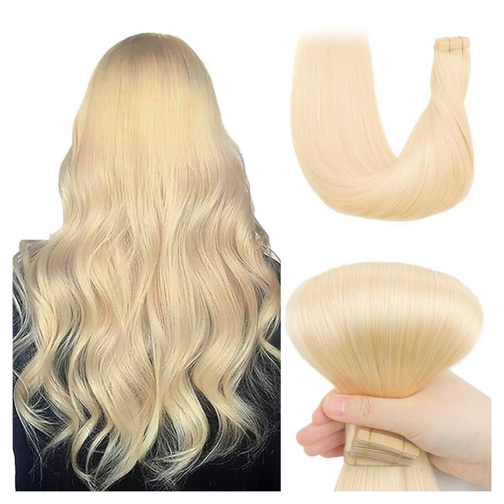 Tape Extensions Echthaar Remy Hellblond 613# 14inch(35cm)-20 1 St