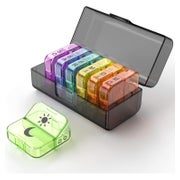 7-Tage Tablettenbox 2 Fächer XL Pillendose Medikamentendosie 1 St