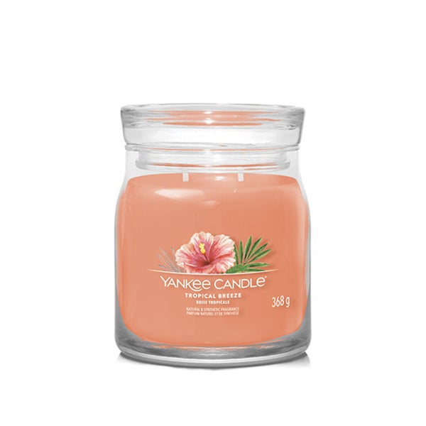Aromatic candle Signature glass medium Tropica l Breeze 368 g 0,368 kg