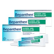 Produktabbildung: Bepanthen® Augen- und Nasensalbe Dreierpack 3X10 g