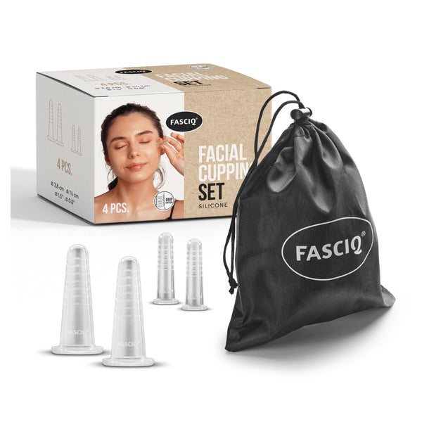 FASCIQ® Gesichts-set Massage Schröpfen, Facial Cupping Set 4 St