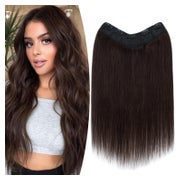 Clip in Extensions Echthaar Remy Braun 5 Clips 70g 45 cm Dun 1 St