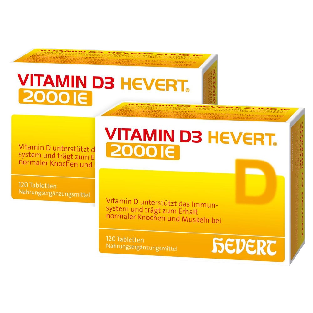 Vitamin D3 Hevert 2.000 I.E. Tabletten 2X120 St