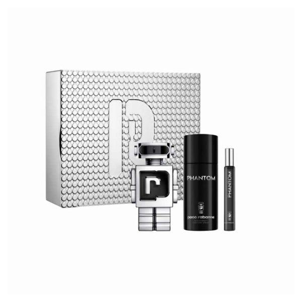 Paco Rabanne Phantom Eau De Toilette Spray 100ml Set 3 Artikel 0,003 l