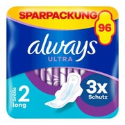 always Ultra Binde Long mit Flügeln Monatspaket, 96 Binden (3 Packungen x 32 Stück) 1 St