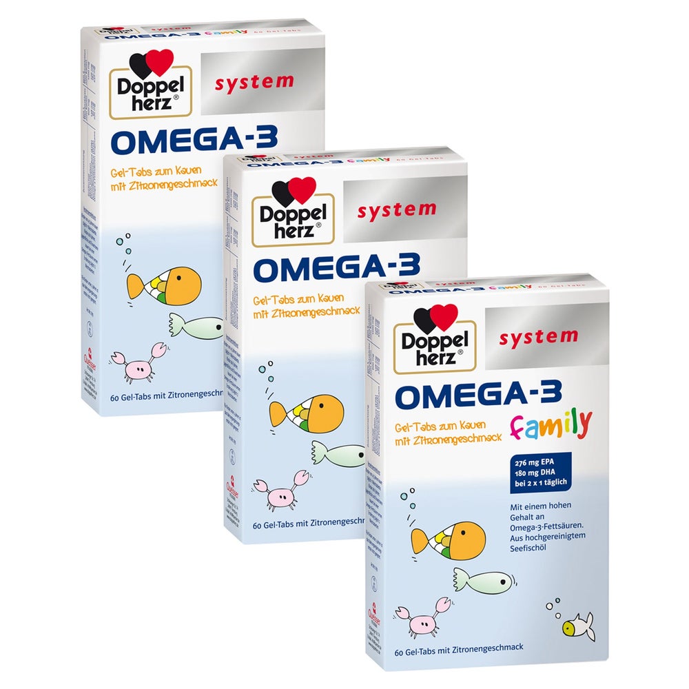 Doppelherz® system Gel-Tabs family Dreierpack 3X60 St
