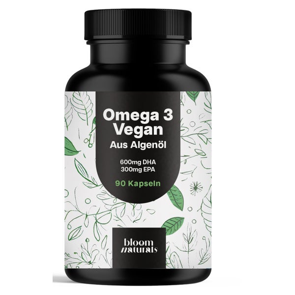 Omega 3 Algenöl - 90 Kapseln - Bloom Naturals 90 St