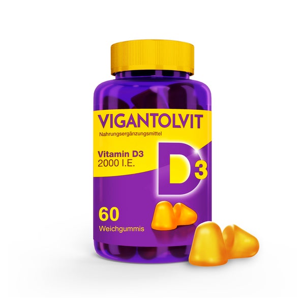 Vitamin D3 2000 I.E. VIGANTOLVIT Weichgummis 60 St