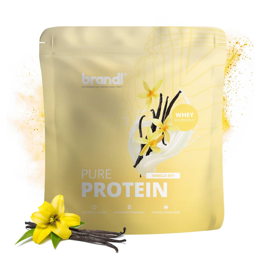 brandl® Premium Proteinpulver Whey Vanille | Eiweißpulver mit natürlichem Aroma 1000 g