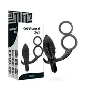 Addicted Toys - Flexibler Analplug mit doppeltem Penisring
