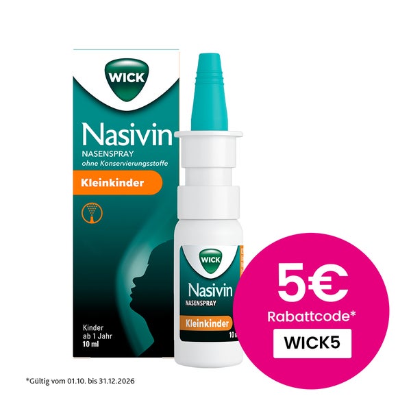 Wick Nasivin Nasenspray Ok Kleinkinder 0,25 Mg/ml 10 ml