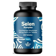 Selen 200µg 3-Fach-Komplex - 400 Tabletten - Nature Flow 400 St