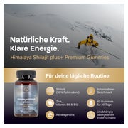 peplement Shilajit Gummies mit Ashwagandha, B6, B12 und Zink 60 St