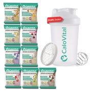 CaloVital Probierpaket Allrounder 9er Pack + Shaker 450 g