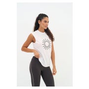 OLIVIA TANKTOP DAMEN - 100% BAUMWOLLE MIT SONNEN-PRINT ONAMASTE 1 St