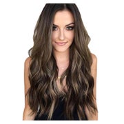 Perücke Damen 60 cm lockig Ombre braun-blond synthetisch 1 St