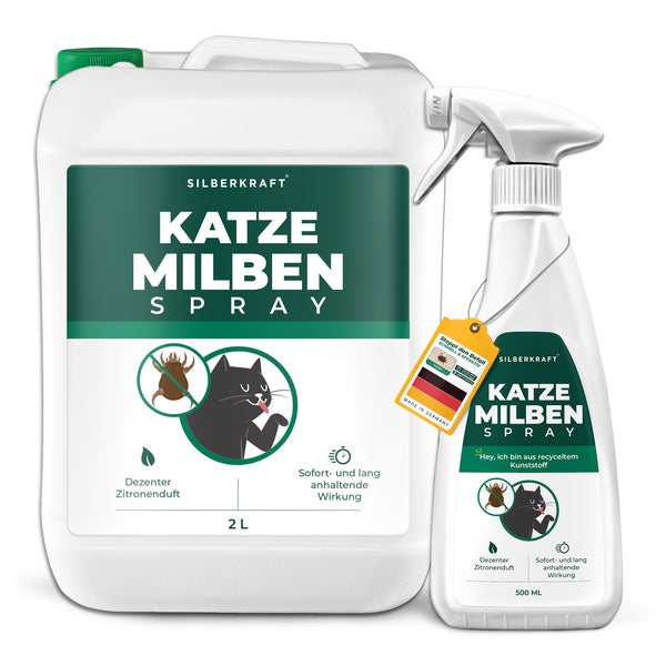 Silberkraft Milbenspray Katzen 2 L + 500 ml 2500 ml