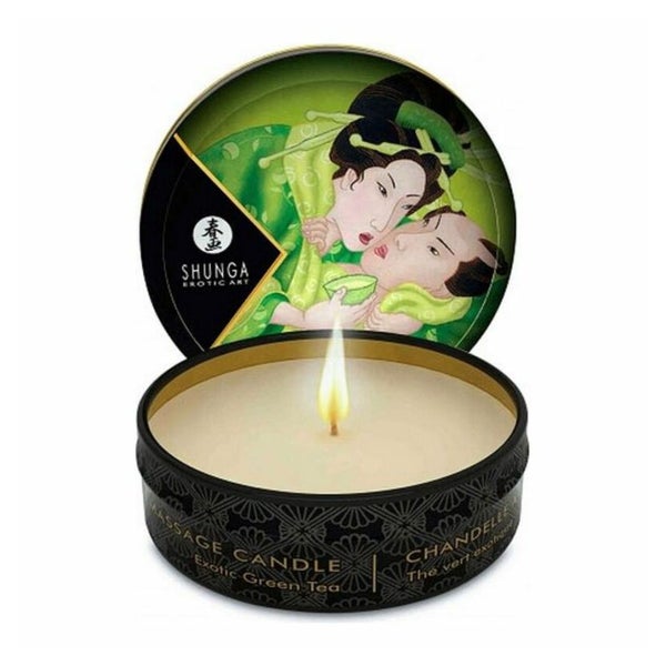 Shunga Massagekerze Grüner Tee
