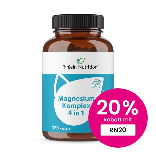 Magnesium Komplex 4 in 1 hochdosiert vegan 120 St