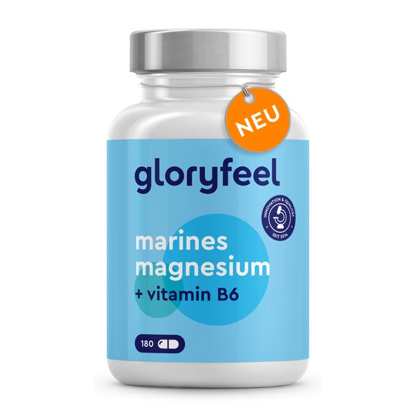 gloryfeel®  Magnesium Marine Kapseln + Vitamin B6 180 St