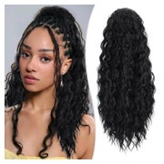 Haarteil Pferdeschwanz Ponytail Clipin 50 CM Natürlich Schwa 1 St