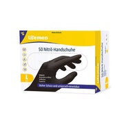 Lifemed Handschuhe Nitril, puderfrei, schwarz, Gr. L 800 St